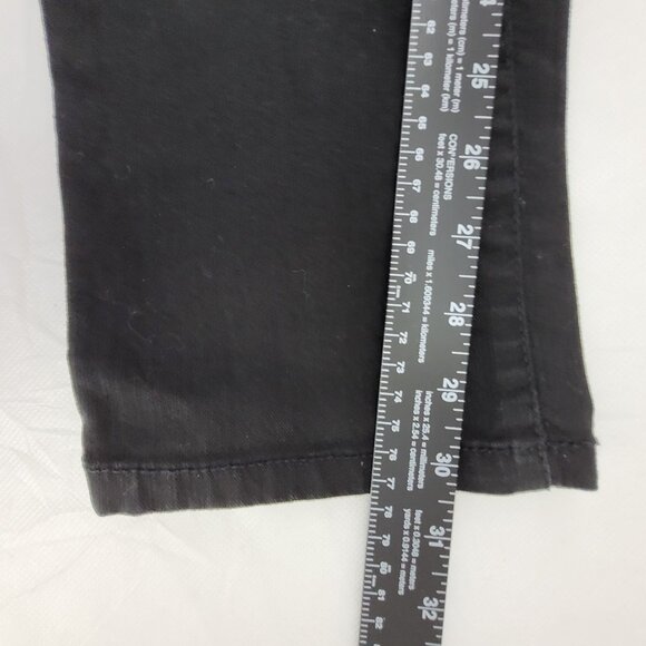 Grane Jeans Women's 11 Black Low Rise Straight Skinny Leg Stretch Cotton Denim - Picture 14 of 15
